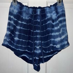 Aéropostale flowy tie-dye drawstring shorts